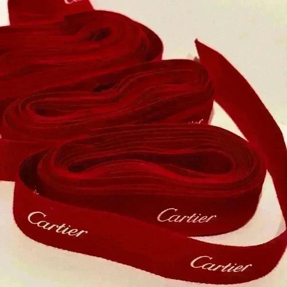 Authentic Cartier Red Ribbon Gift Wrapping String One Per Sale - Picture 1 of 10